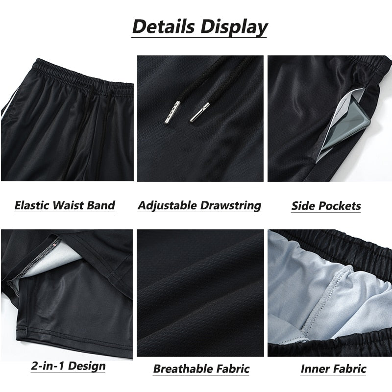 GymShackles 2-in-1 Compression Shorts