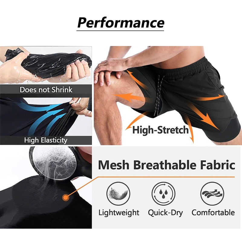 GymShackles 2-in-1 Compression Shorts